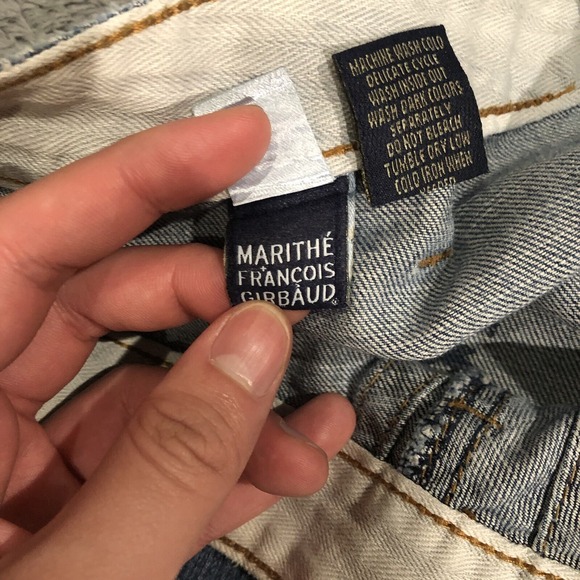 VTG 90s Y2K DE JEAN MARITHE FRANCOIS GIRBAUD Men's 30x32 Distressed Jeans Hiphop - Picture 15 of 16